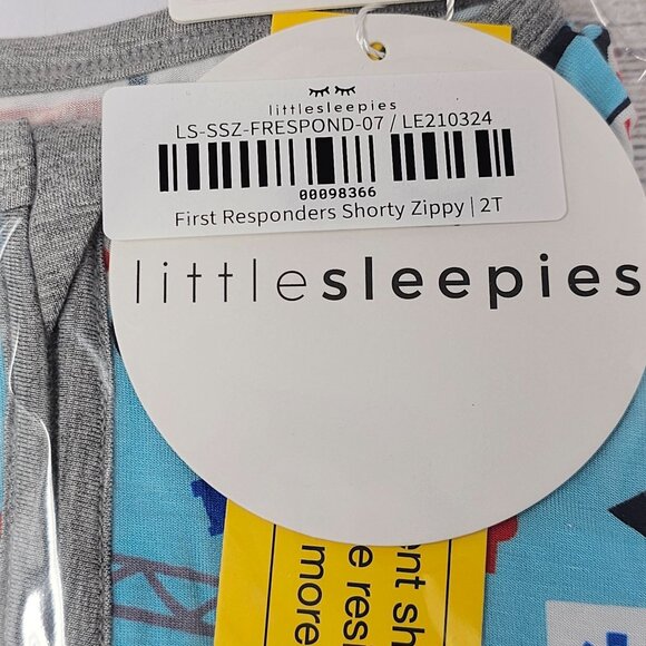 NIB Little Sleepies First Responders Shorty Zippy Size  2T - Picture 2 of 3
